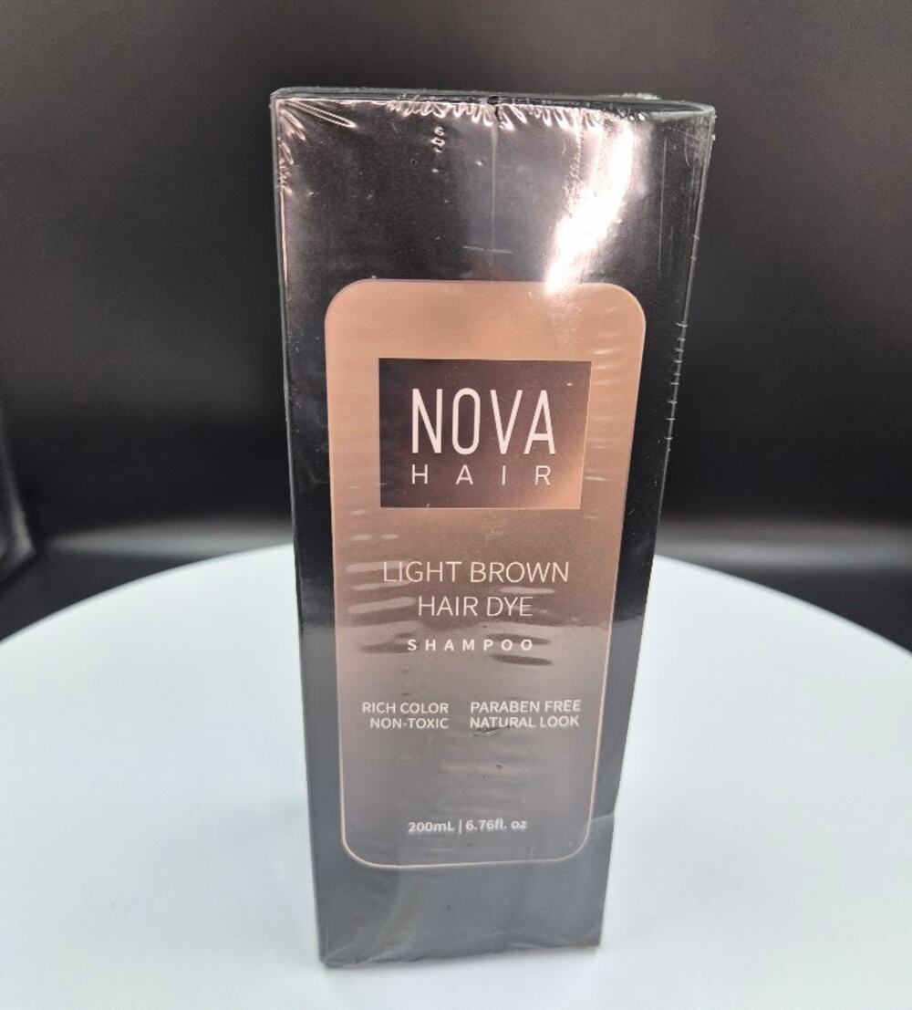 NOVA HAIR Light Brown Hair Dye SHAMPOO 200ml